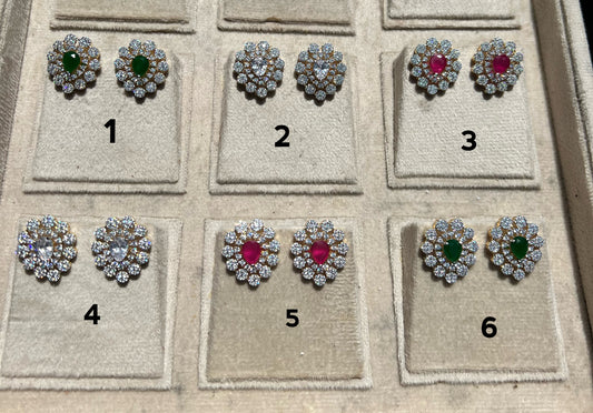 Premium daimond replica big size studs product code E46