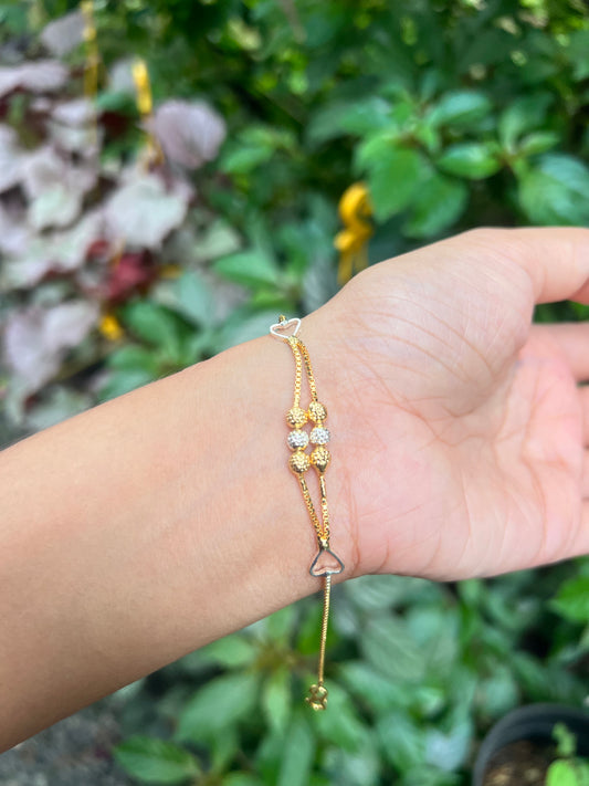 Premium gold plated twotone bracelet