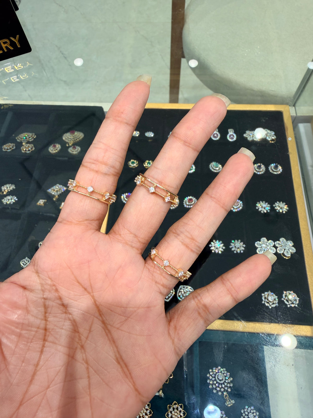 Premium anti tarnish adjustable rings product code R75