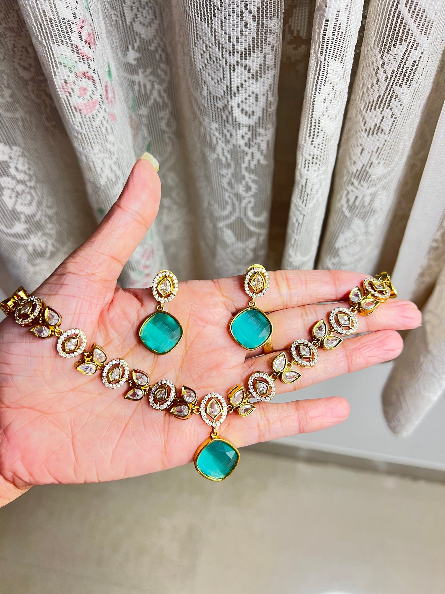 Premium jadau Kundan ad necklace product code 622