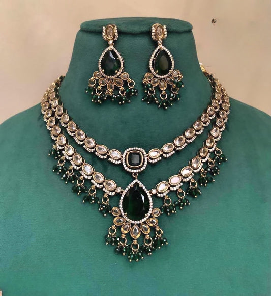 Premium quality jadau Kundan statement necklace product code 454