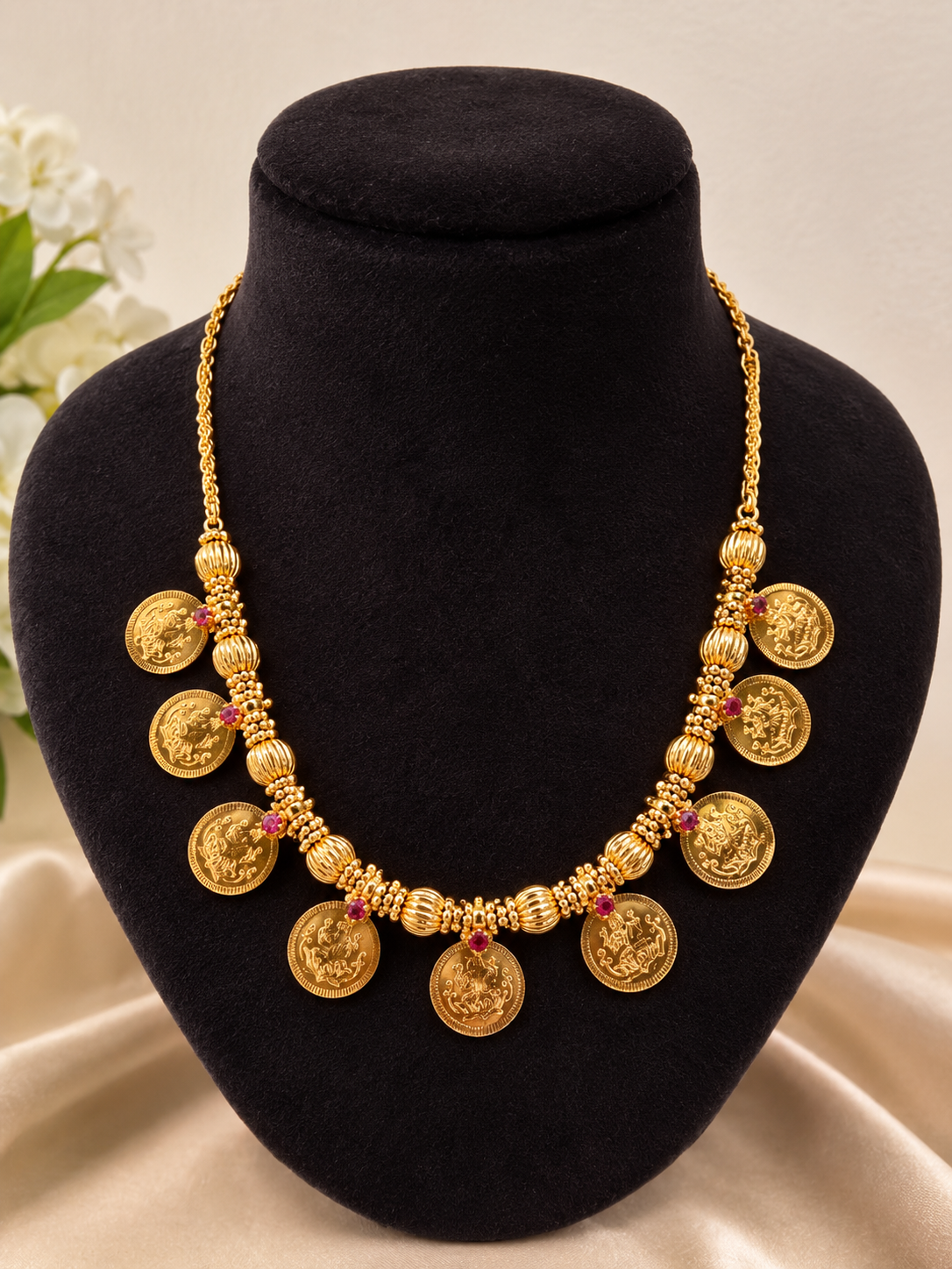 Premium gold plated coing long necklace product code G139