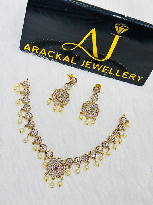 Premium quality ad designer pearl hanging necklace product code N259