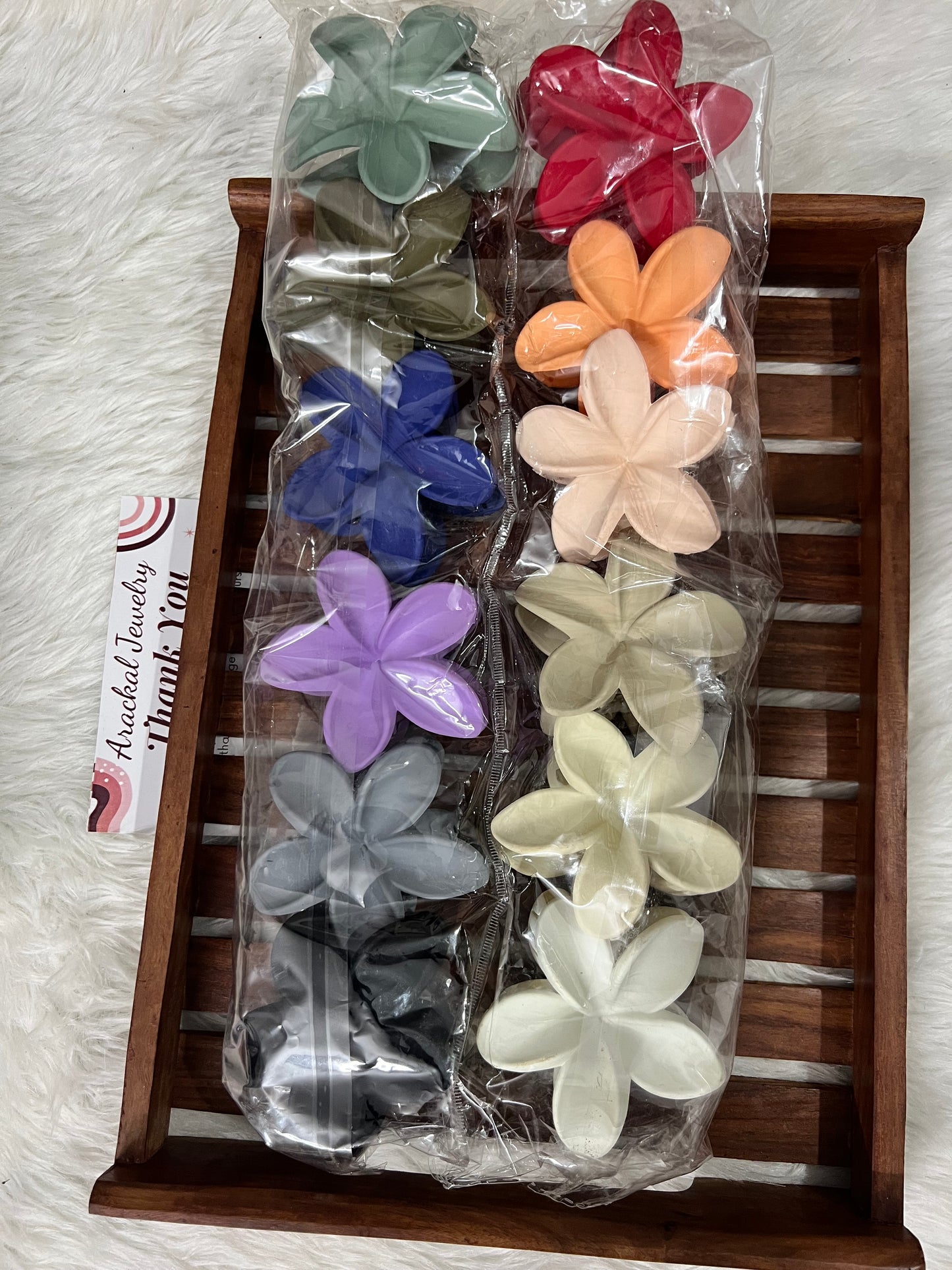 Flower hair claw clips product code 1020