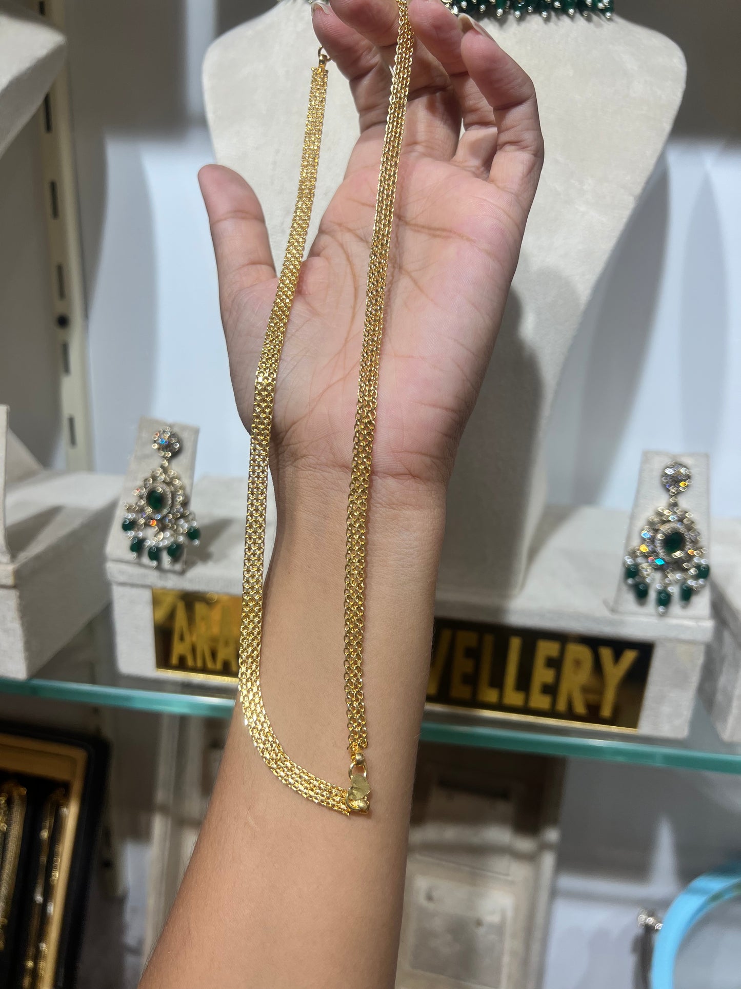 Premium gold plated anklets product code A17