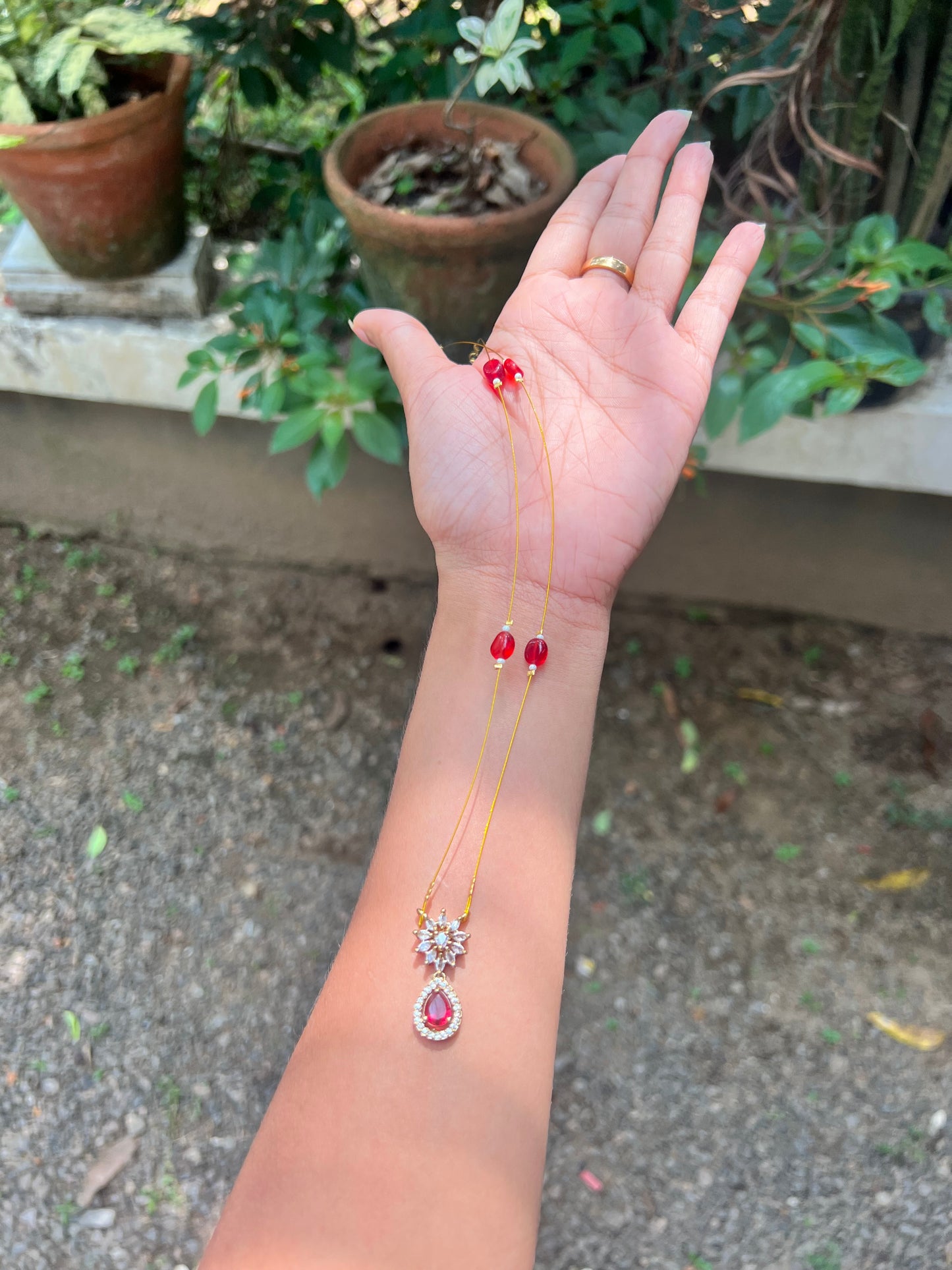 Invisible ad long necklace product code 141