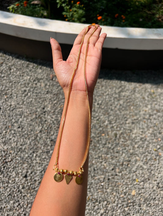 Premium gold plated daily wear thali chain 24inch product code Thali02