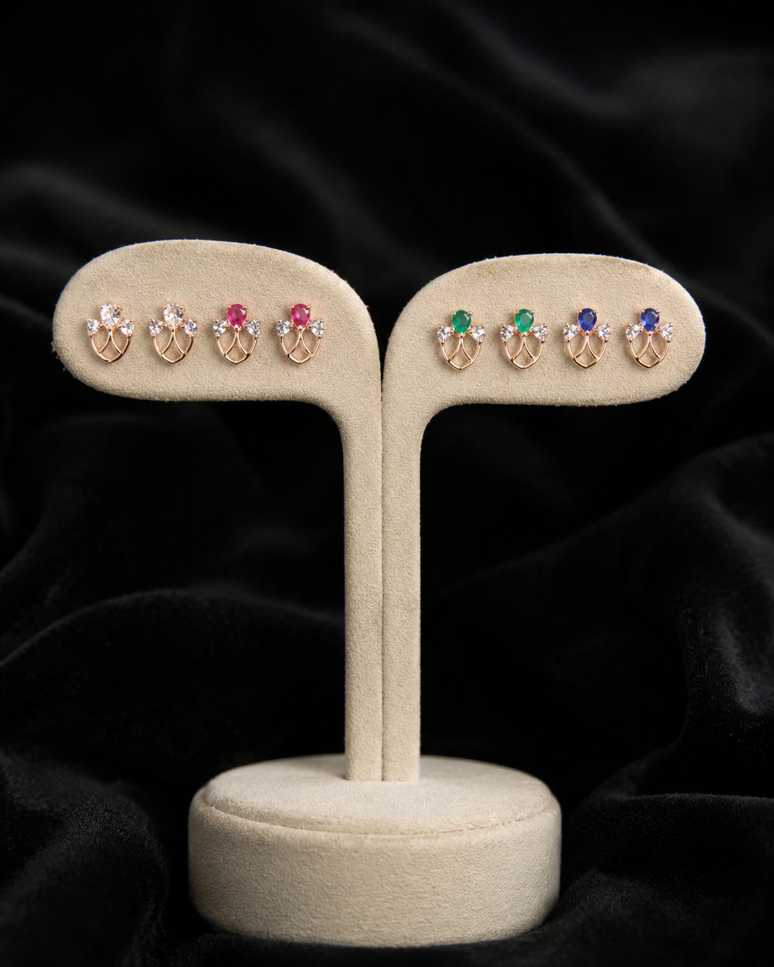 Premium rosegold polish ad stud product code E227