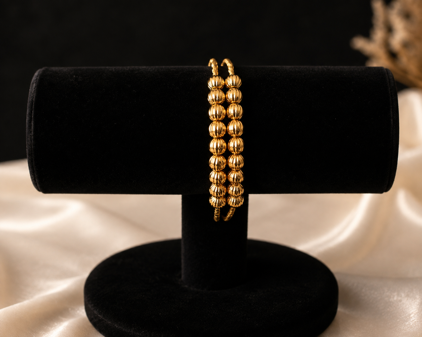 Premium gold plated daily use 2layer twisted bangle