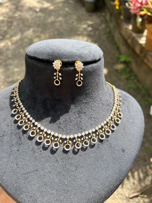 Premium daimond finish bridal necklace product code N208