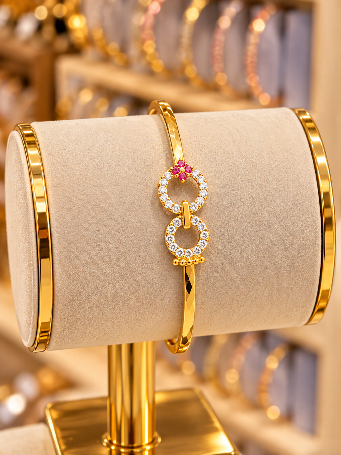 Premium gold plated daily wear openable bangle product code B243
