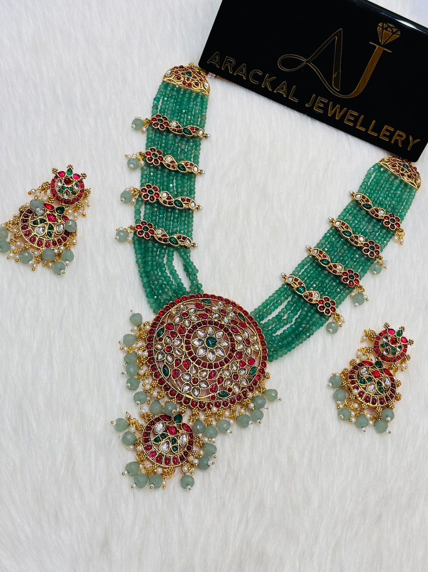 Premium trending long beads no idol haram set product code N370