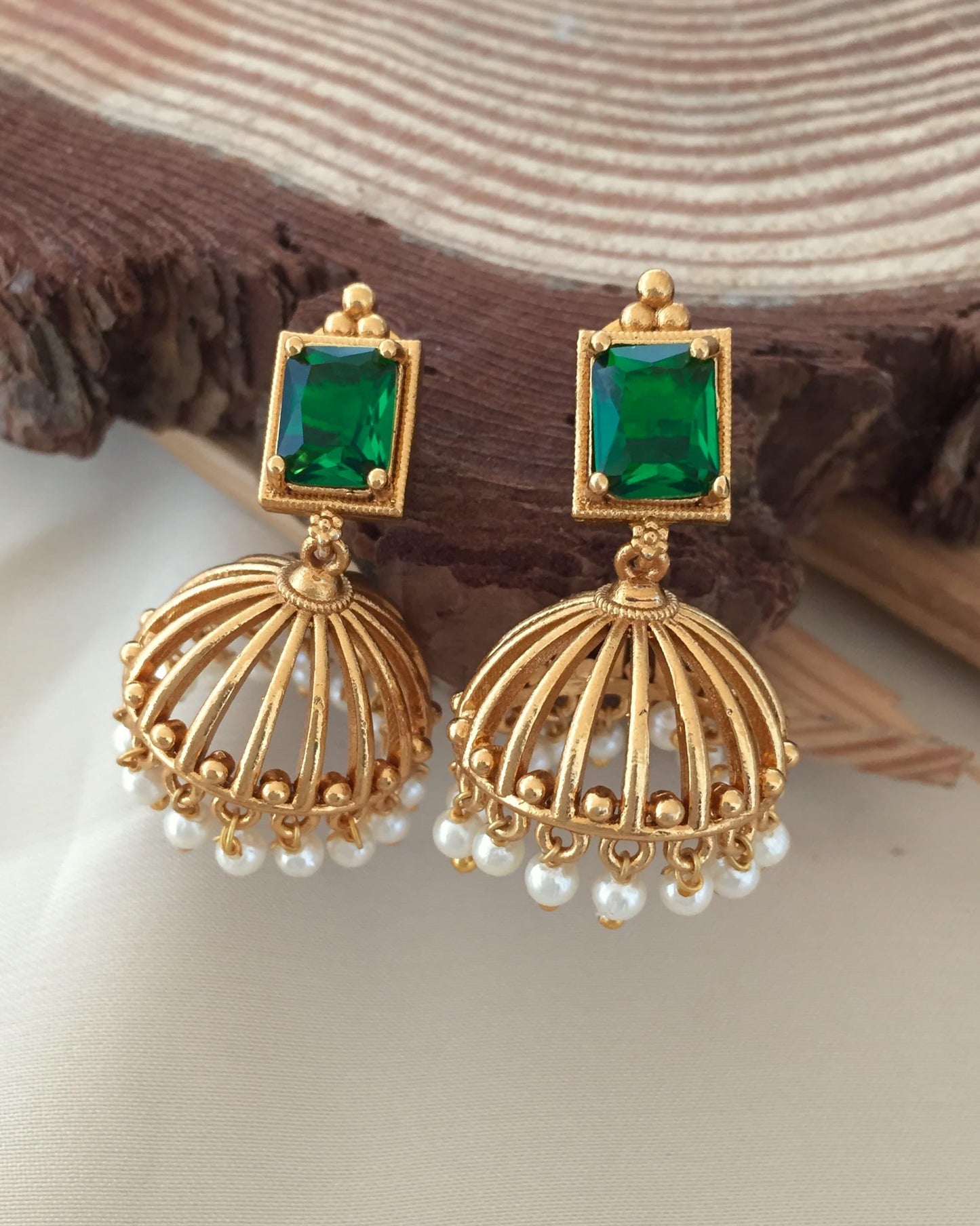 Premium quality stylish delicate pearl hanging jhumka product code E50