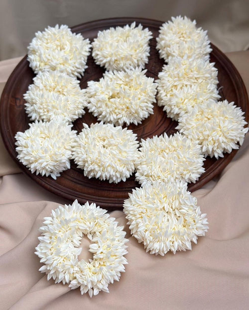 Scented artificial jasmine gajra flower bun pack of 2 product code 1116
