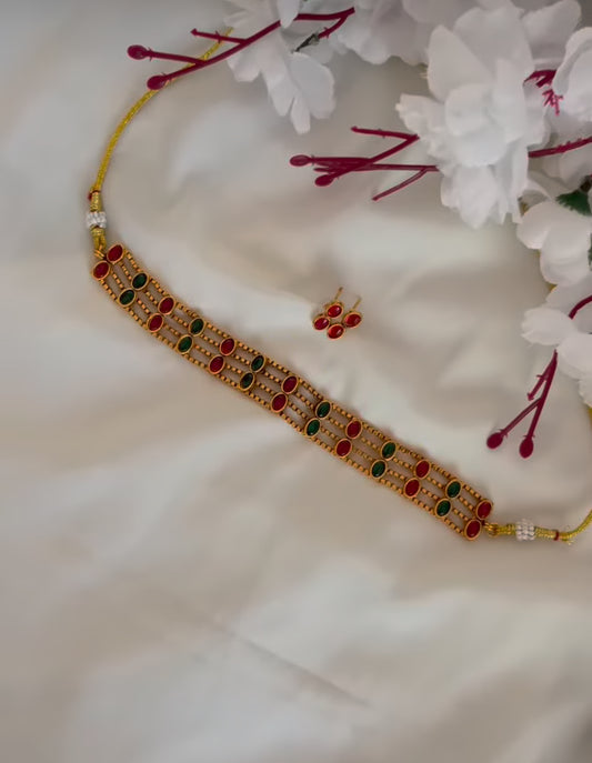 Budget friendly kemp stone choker set product code 33