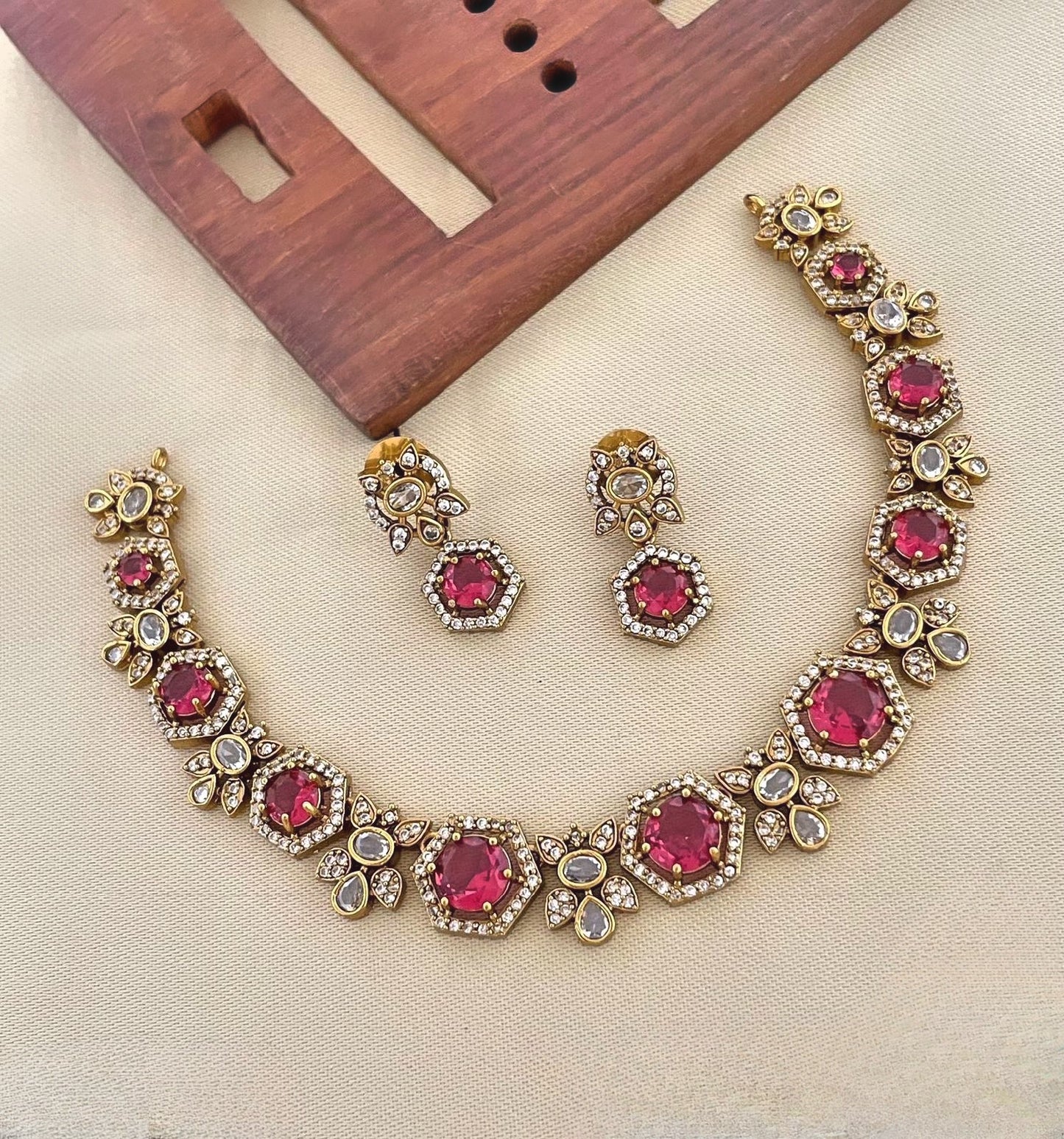 Most popular hot selling ad Kundan necklace product code 599