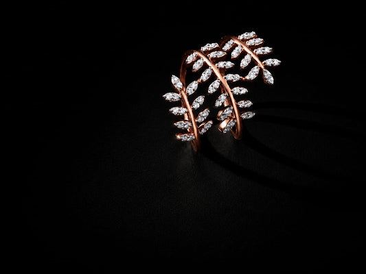 Premium diamond finish statement ring product code R64