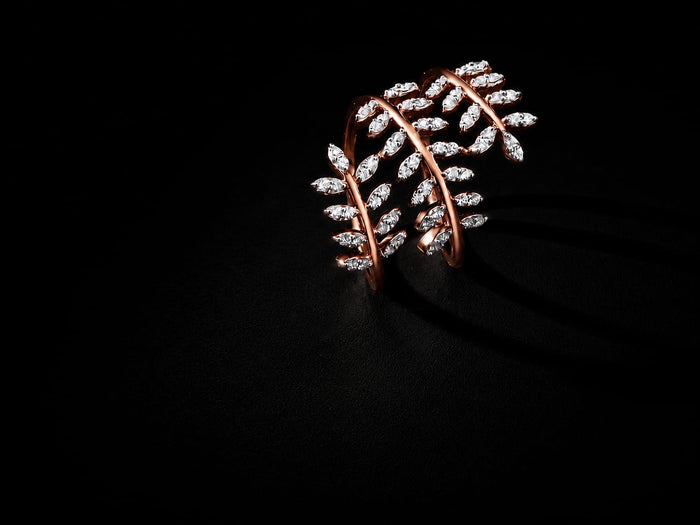 Premium diamond finish statement ring product code R64