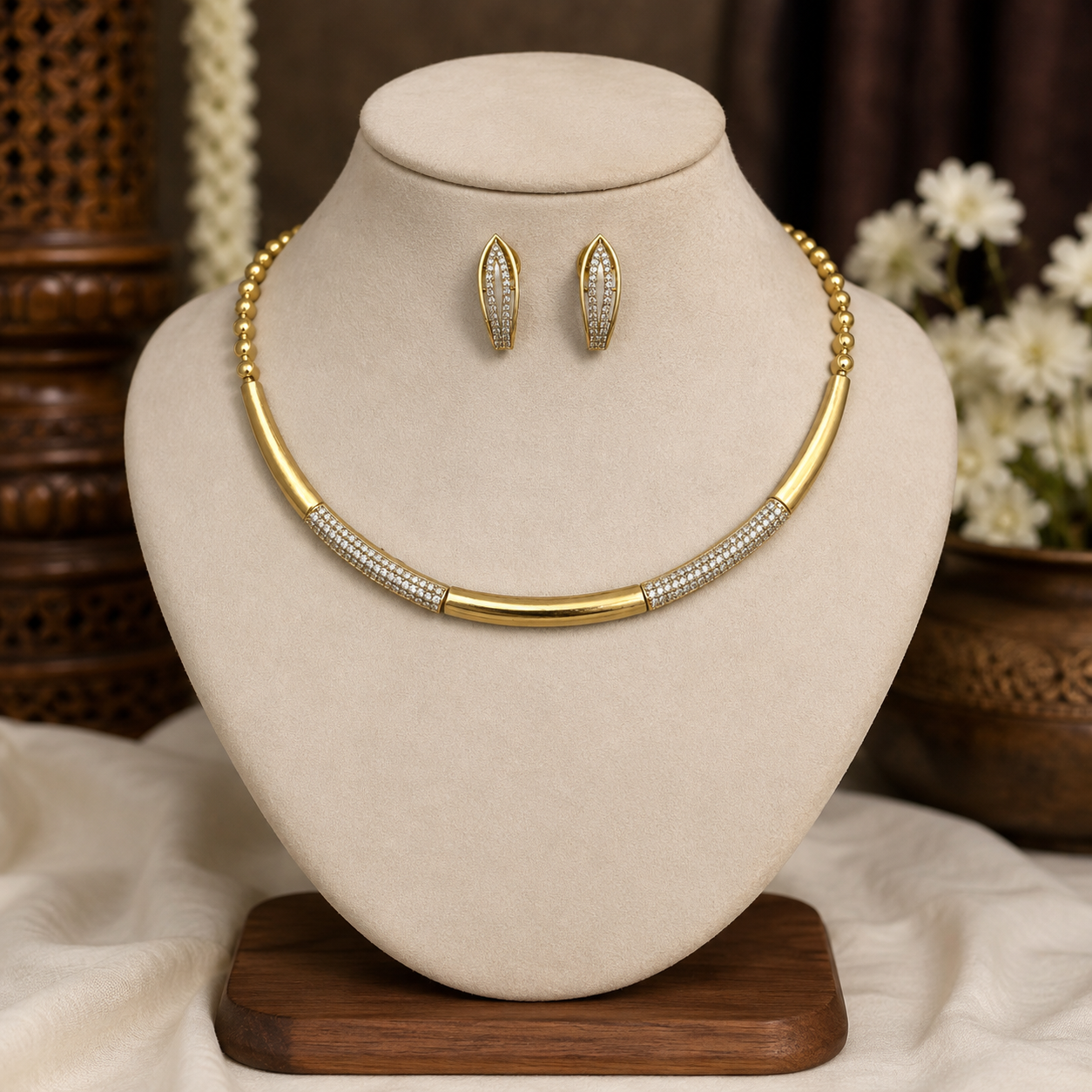Premium quality ad hasli necklace set product code T131