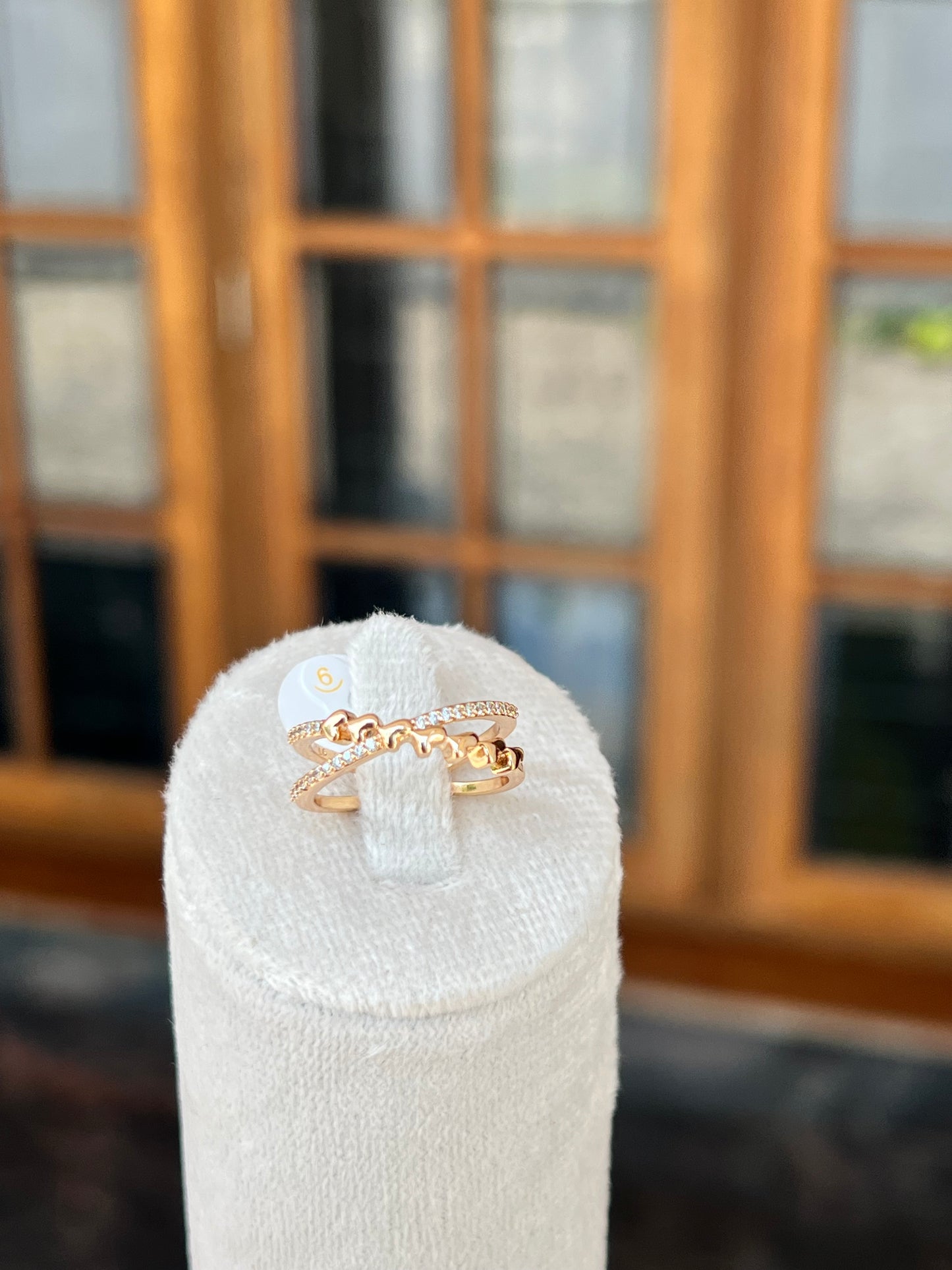 Premium Antitarnish 18k gold plated ring product code R04