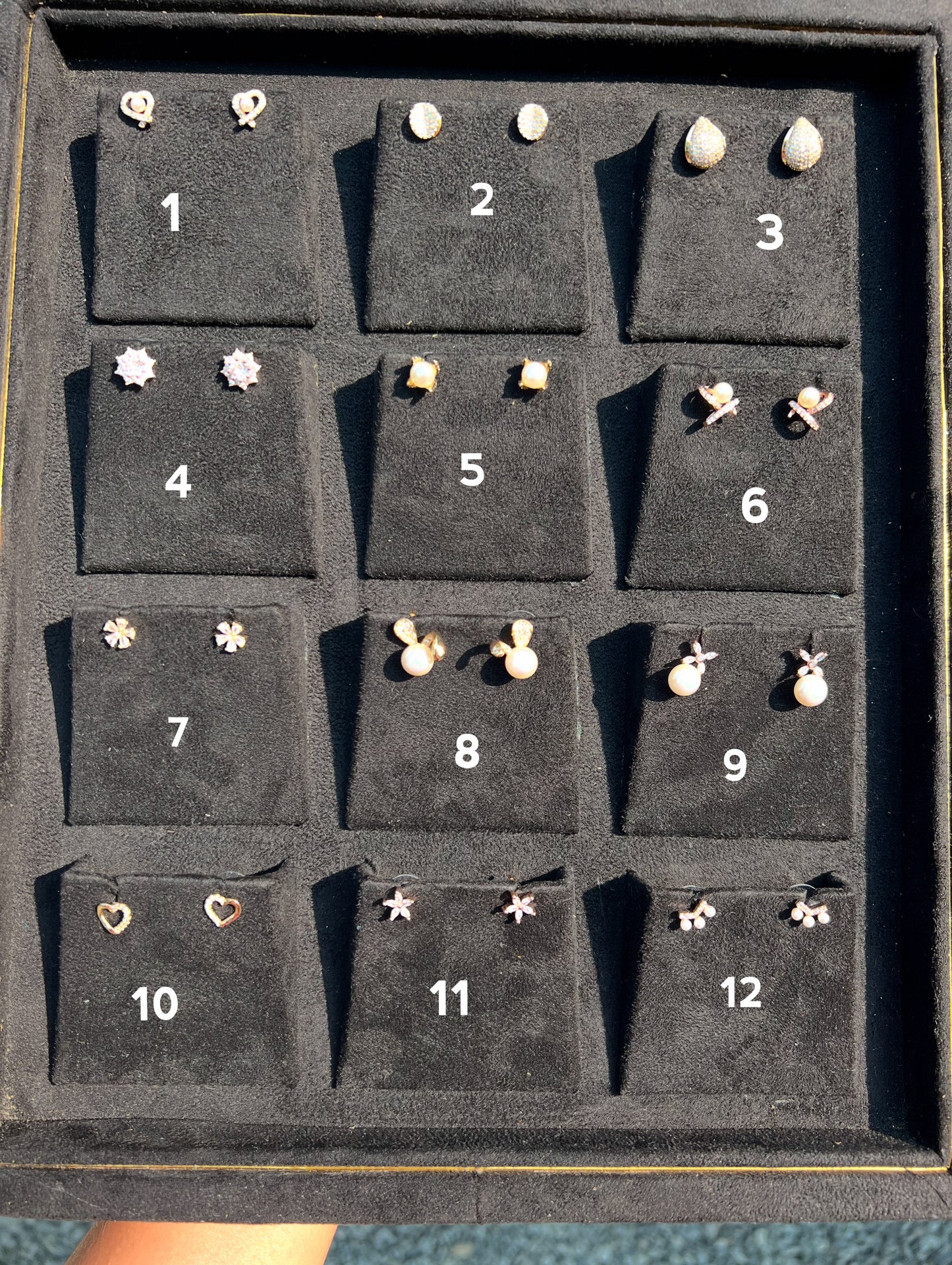 Premium imported ad stone studs product code E51