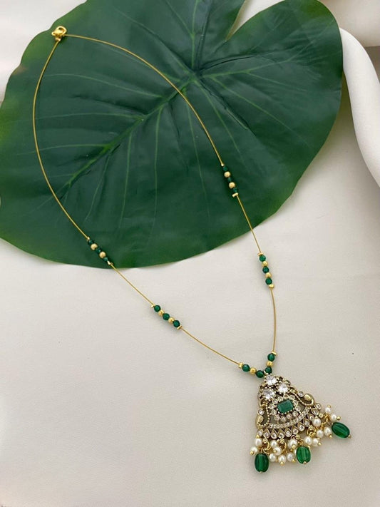 Premium jadau Kundan pendant chain product code 840