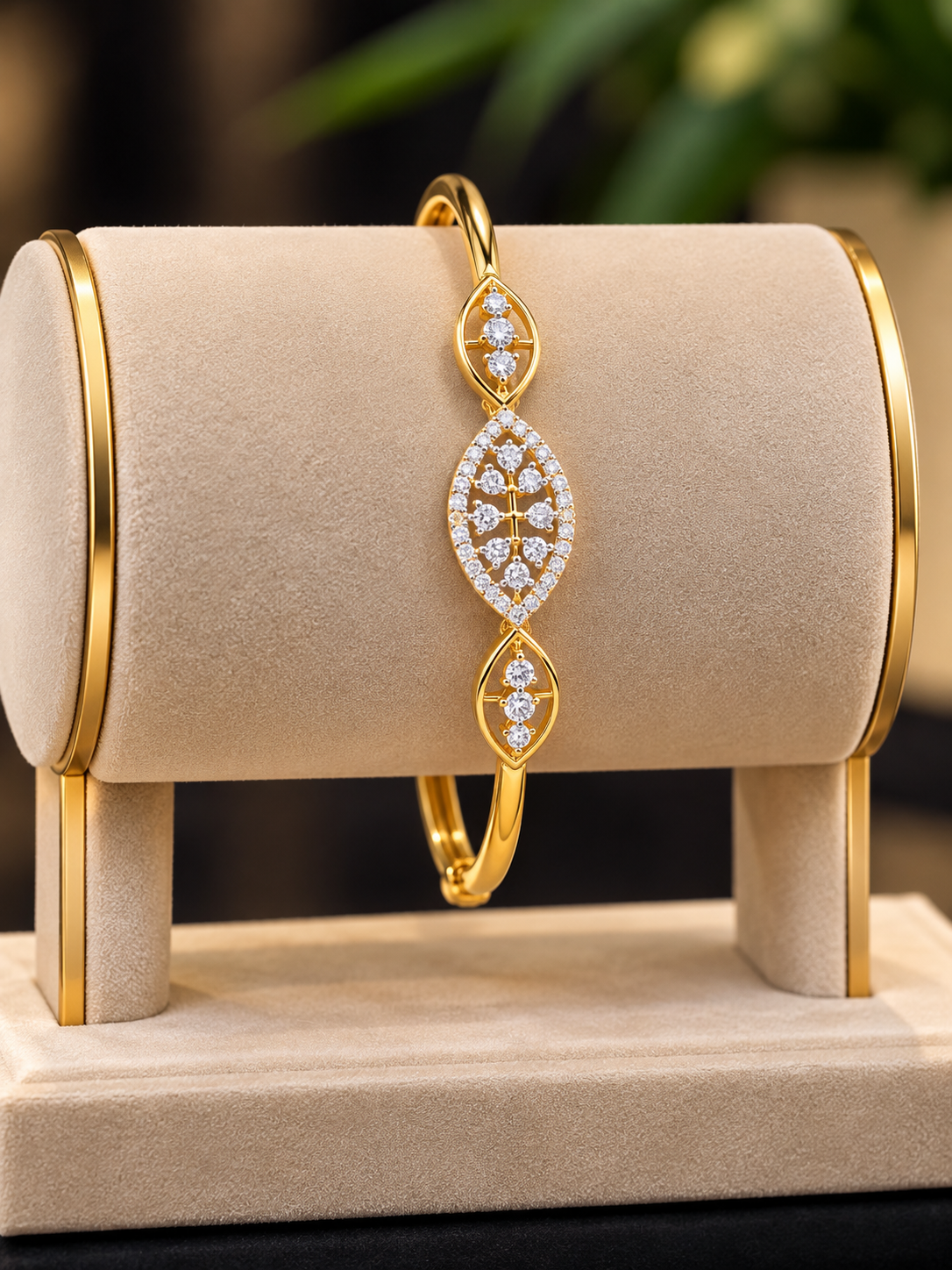 Premium diamond finish party wear openable bracelet product code B245