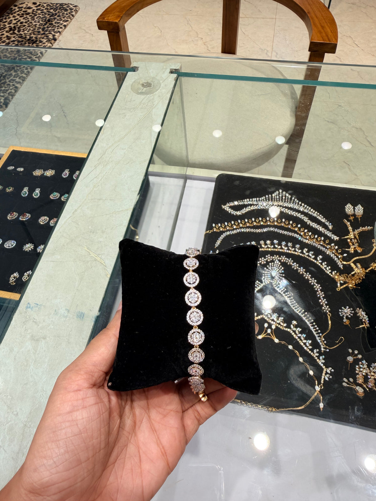 Premium party wear diamond finish bracelet (2.2 or 2.4)