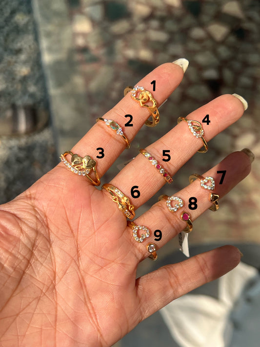Premium gold plated 24carat gold polish rings product code R24