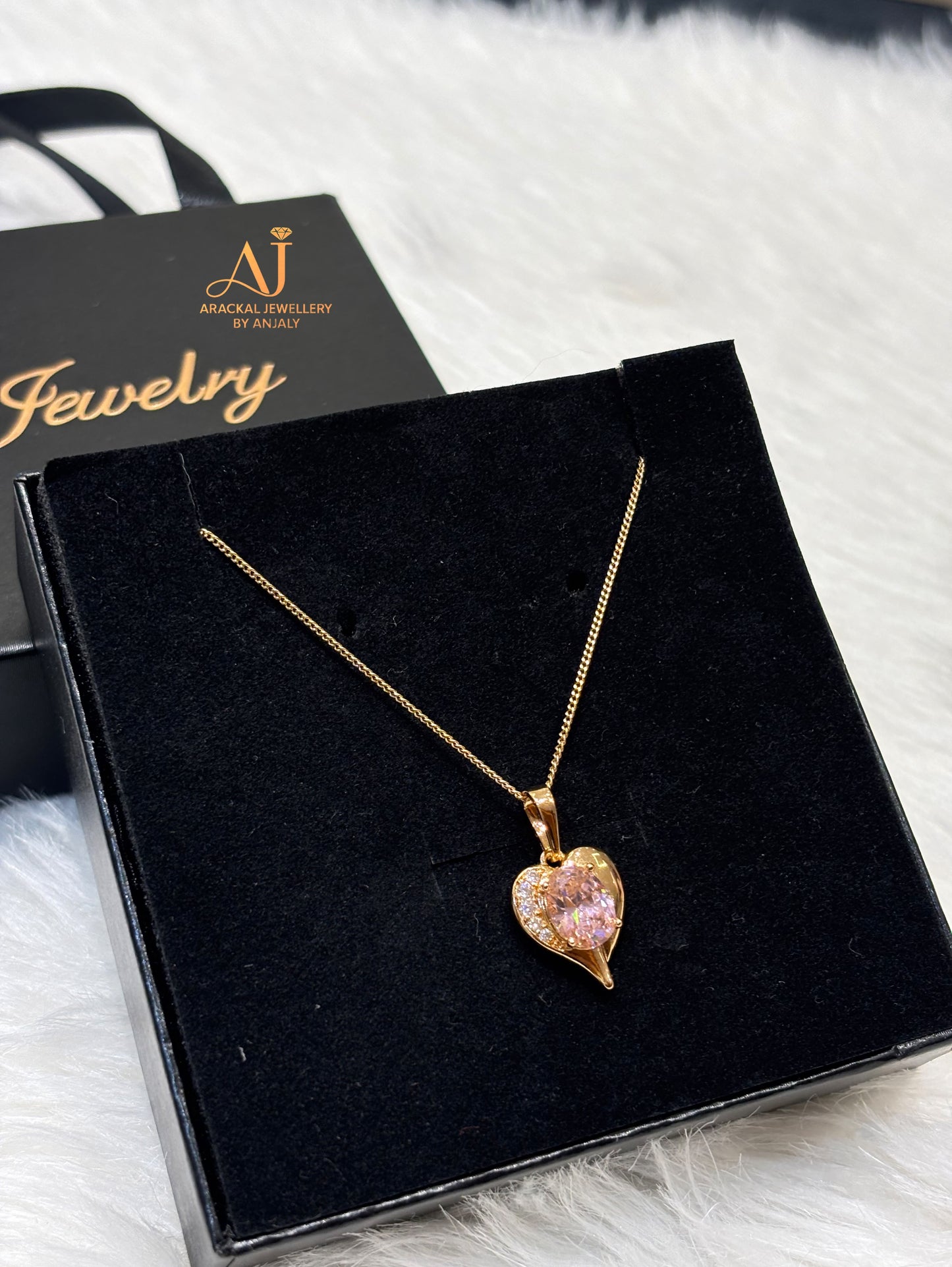 Premium 18k gold plated cz pendant chain product code N20