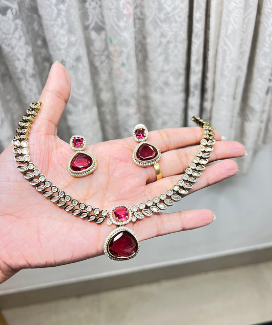 Premium  jadau Kundan necklace