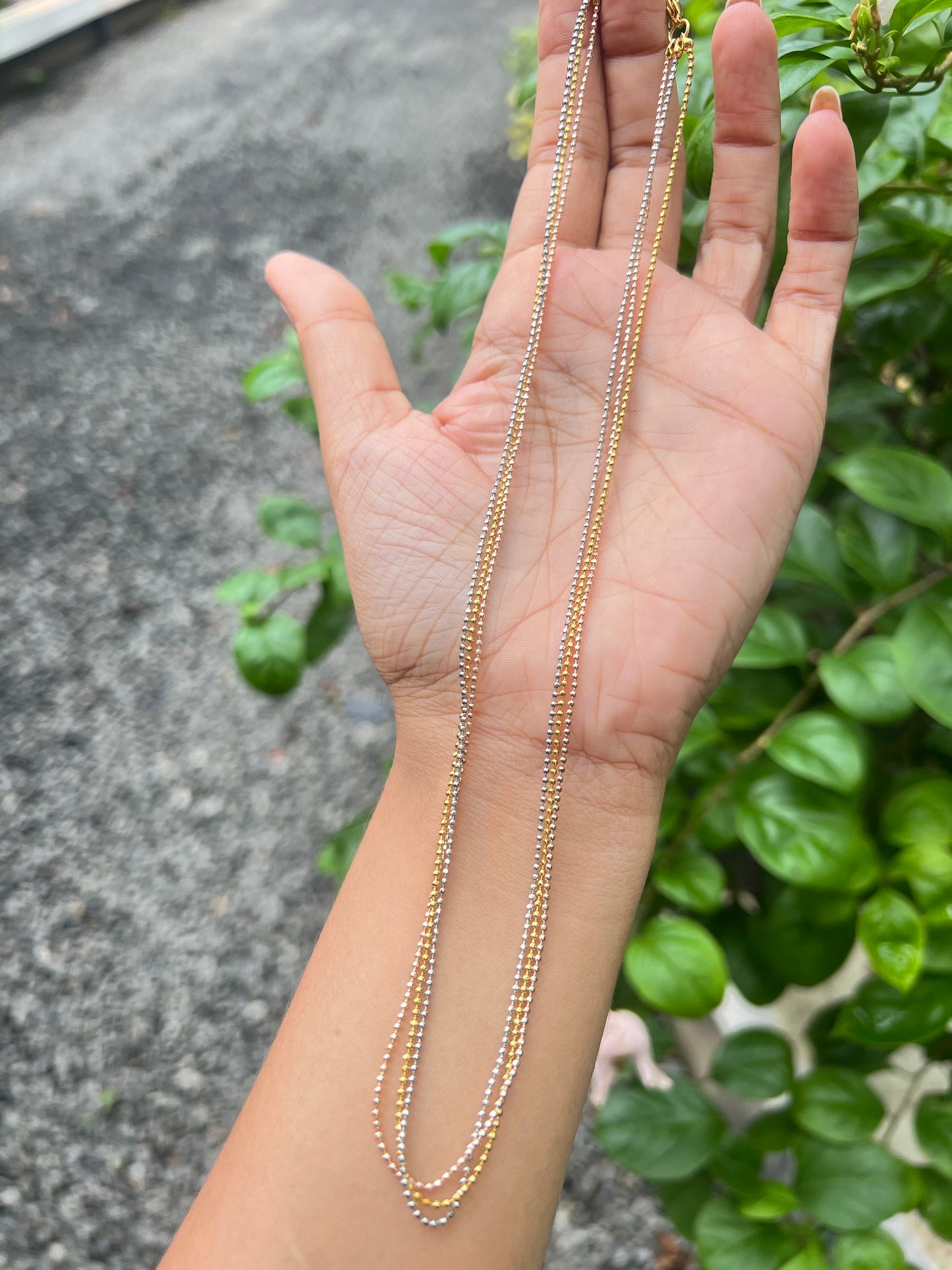 Budget friendly 3layered chains product code G150