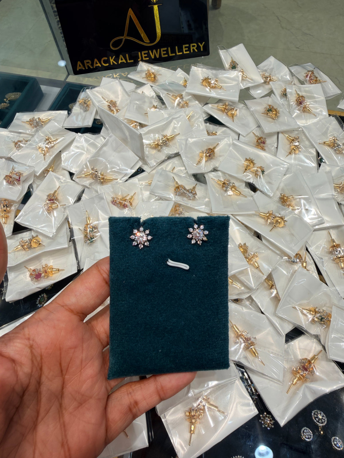 Premium diamond finish party wear stud product code E247