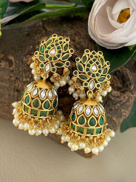Kemp Stone Jhumka Earring product code E10