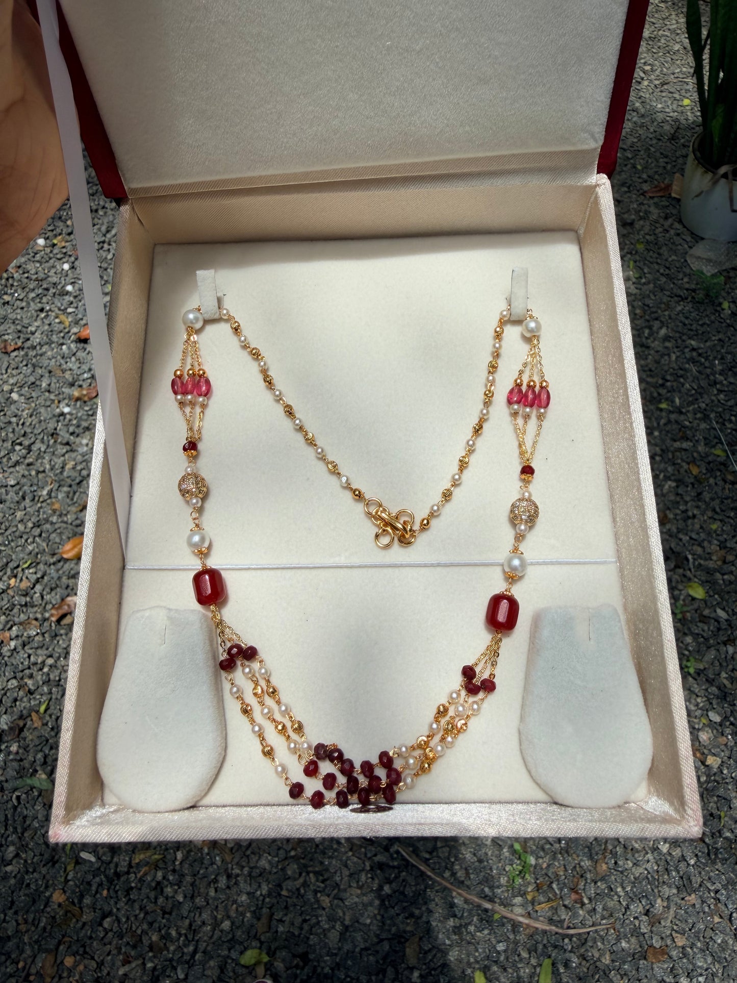 Premium quality pearl layer necklace product code P160
