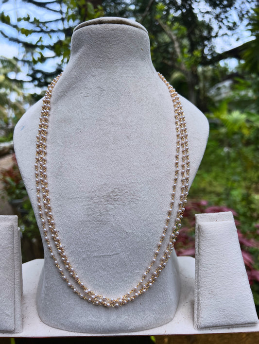 Trending 3 layer long pearl haram 24inch product code N164