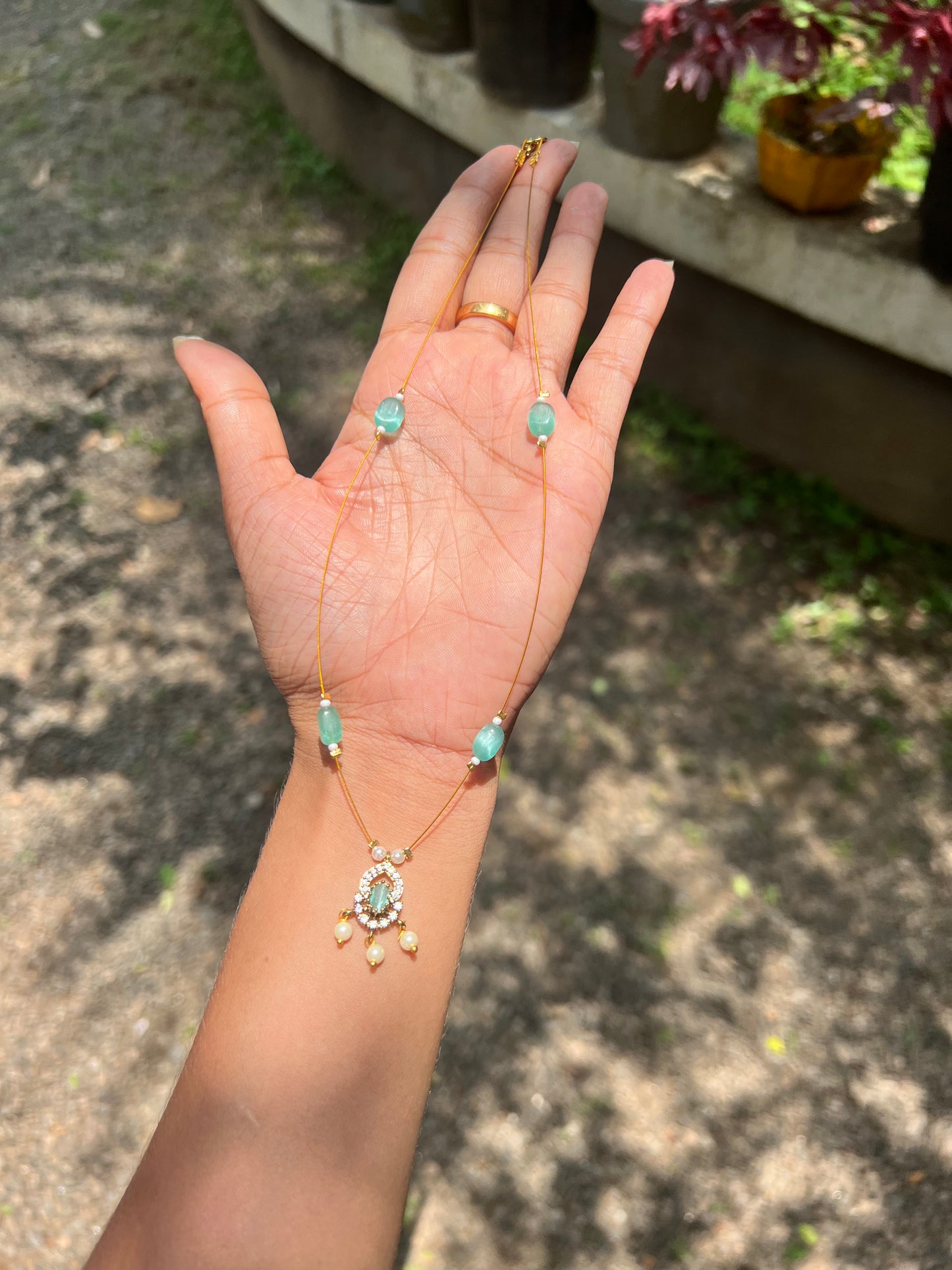 Invisible ad long necklace product code 142