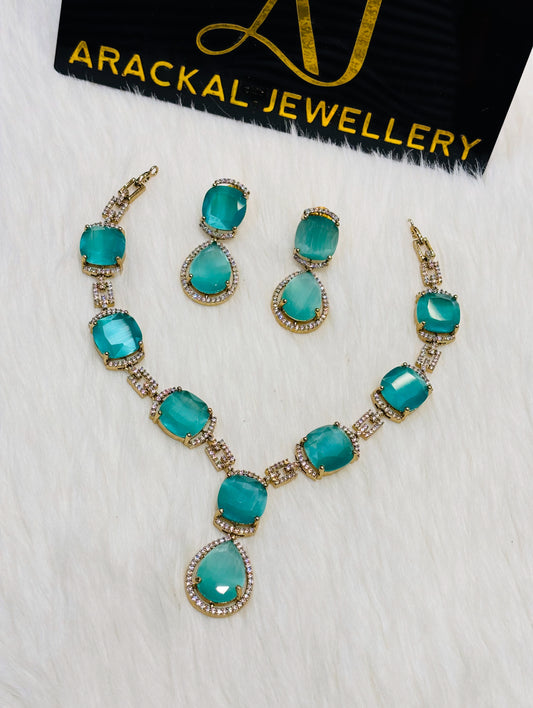 Premium quality Victorian polish bridal necklace product code N242