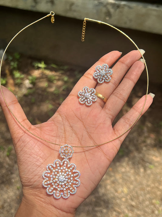 Premium daimond finish pendant  set (no chain )product code 124