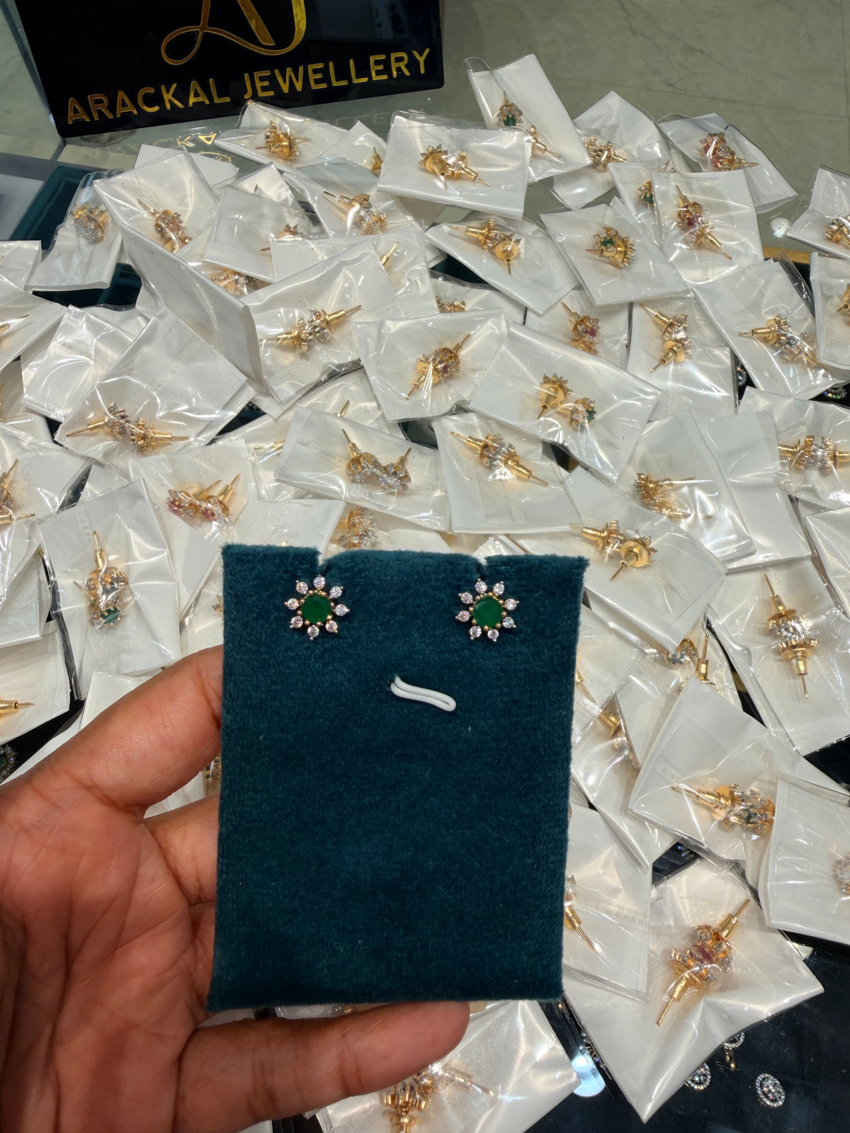Premium diamond finish party wear stud product code E247