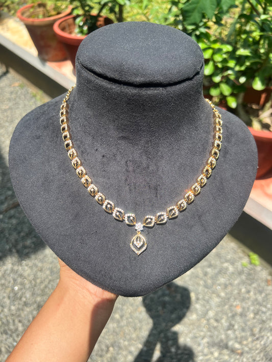 Premium gold plated ad bridal neckpiece product code G103