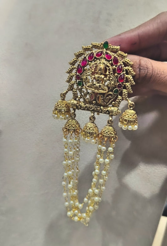 Jada billa lakshmi with pearl hangings