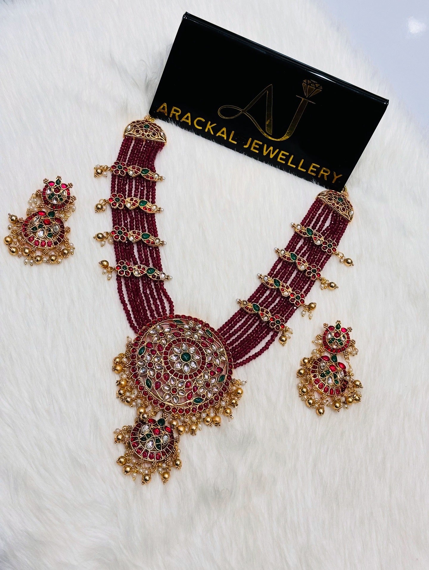 Premium trending long beads no idol haram set product code N370