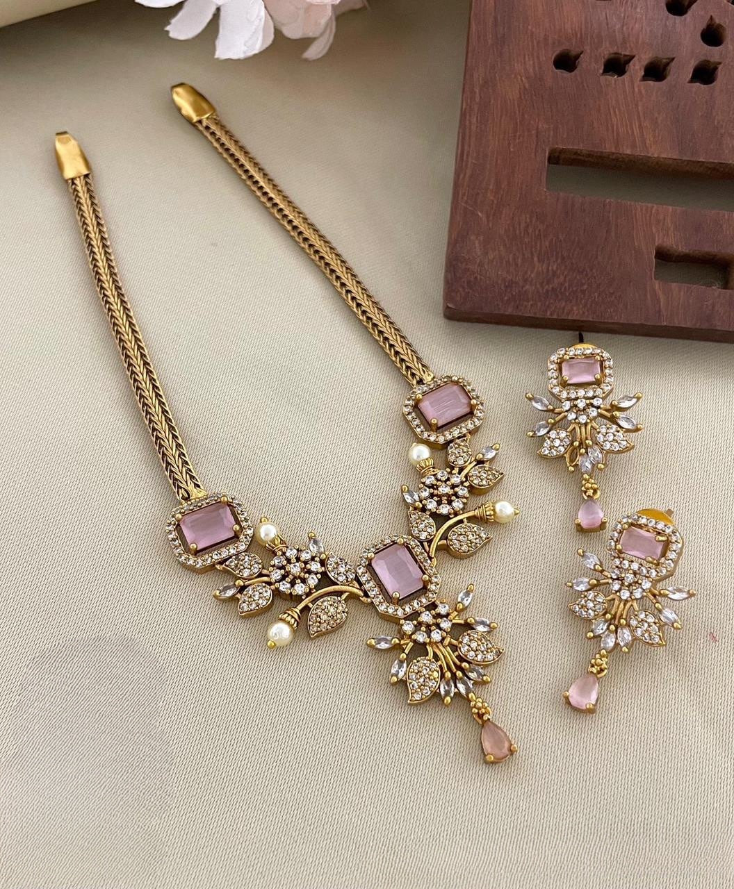 Hot selling new ad floral necklace product code 520