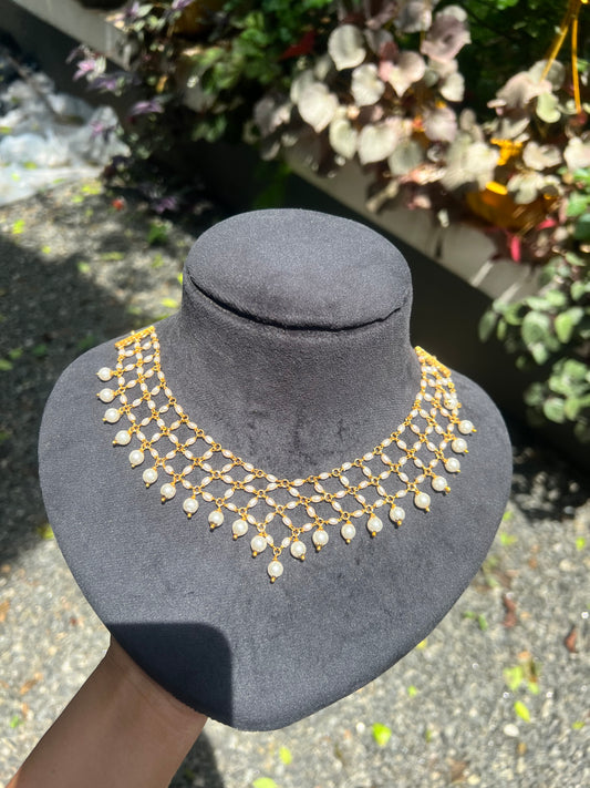 Premium designer pearl necklace product code P65