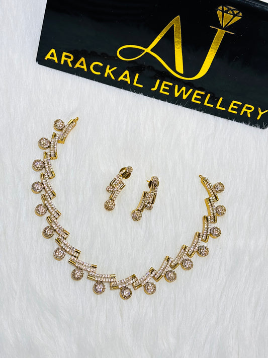 Premium ad gold polish trending necklace product code N251