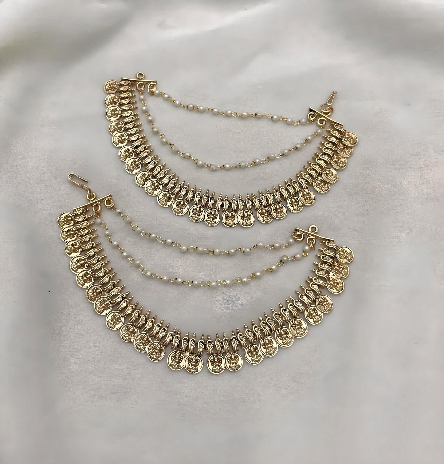 Designer lakshmi ear chain