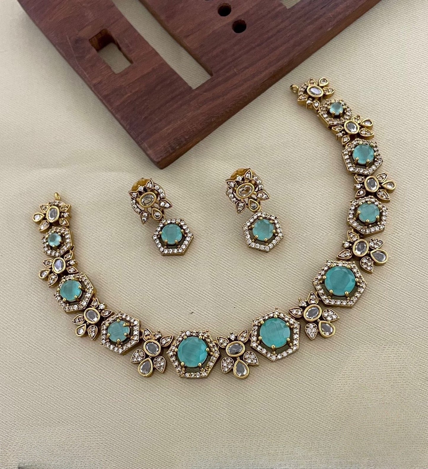 Most popular hot selling ad Kundan necklace product code 599