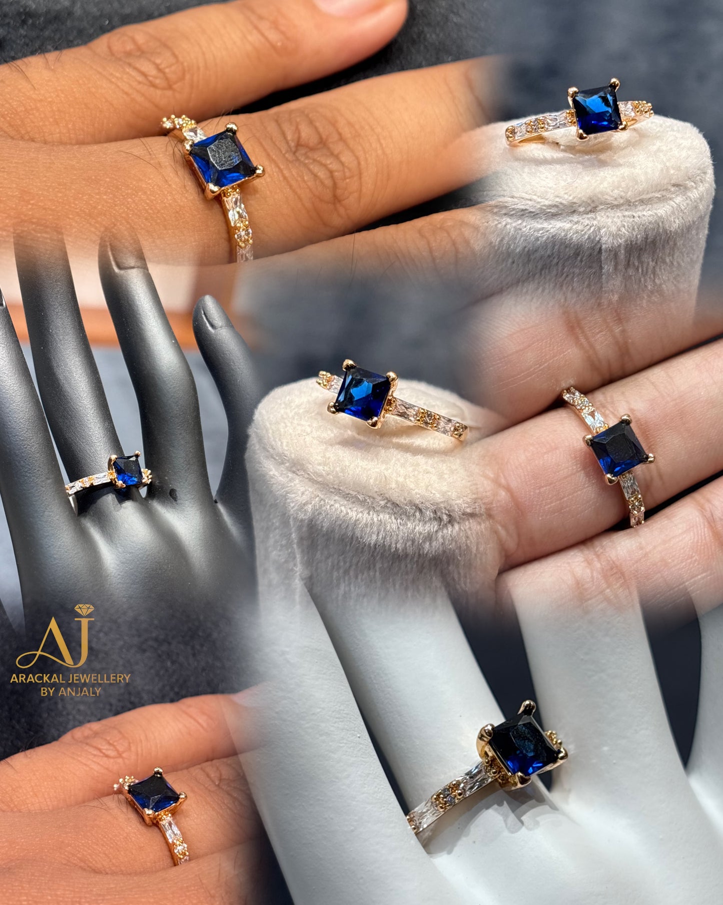 Premium quality 18k gold plated anti tarnish rings product code R08