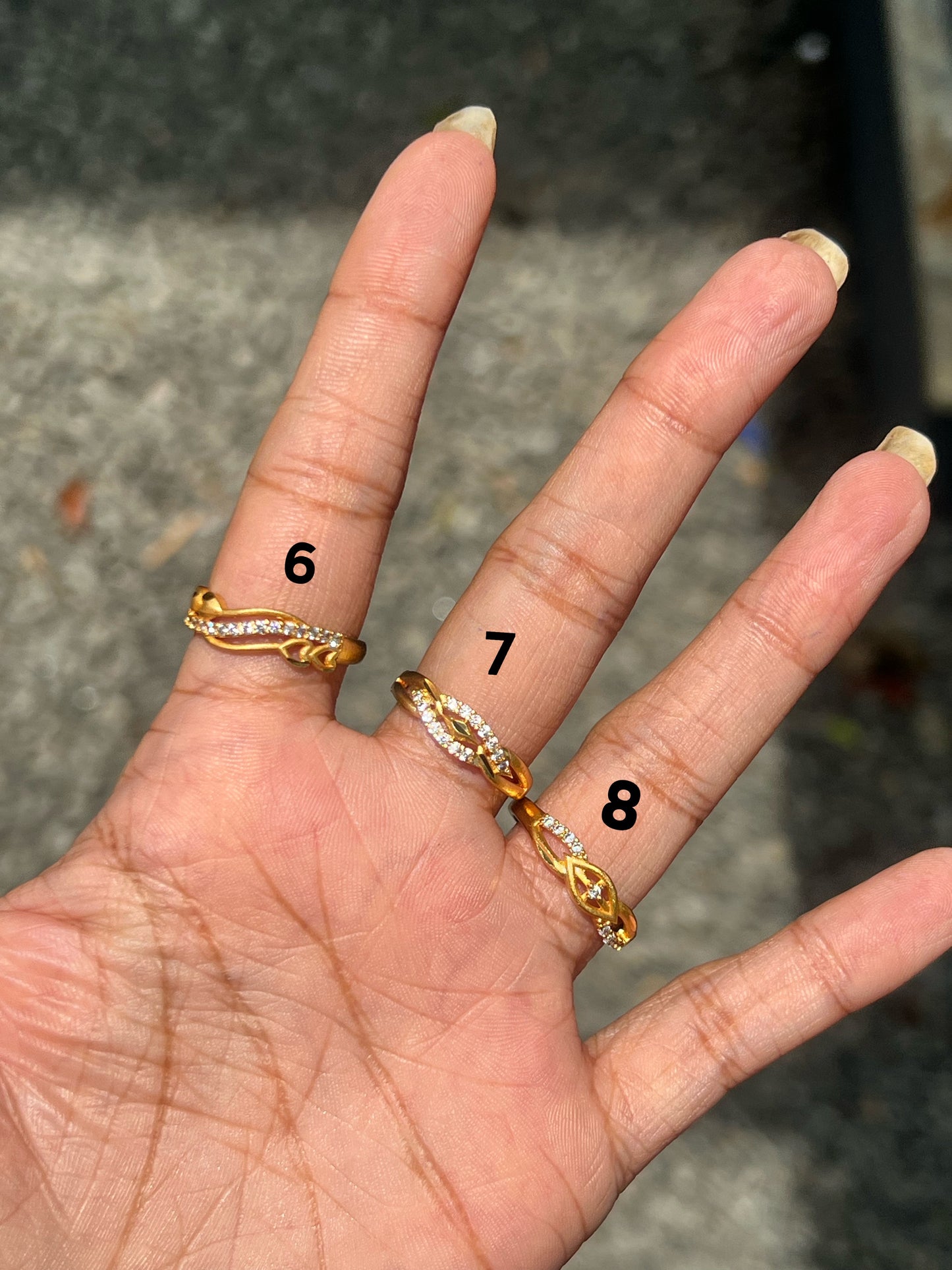 Premium gold plated rings product code R44